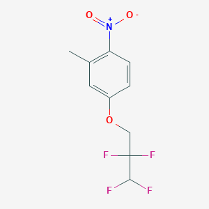 molecular formula C10H9F4NO3 B8592642 2-Methyl-1-nitro-4-(2,2,3,3-tetrafluoropropoxy)benzene 