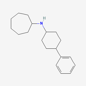 molecular formula C19H29N B8592643 N-(4-phenylcyclohexyl)cycloheptanamine CAS No. 920280-58-6