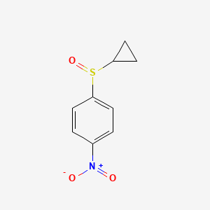 molecular formula C9H9NO3S B8592659 (4-Nitrophenyl)cyclopropyl sulfoxide 