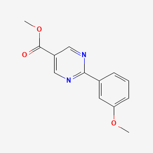 molecular formula C13H12N2O3 B8592684 2-(3-Methoxy-phenyl)-pyrimidine-5-carboxylic acid methyl ester 