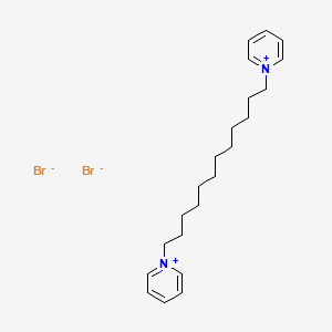 molecular formula C22H34Br2N2 B8592690 1,12-Bis(pyridinium)dodecane dibromide CAS No. 14847-89-3