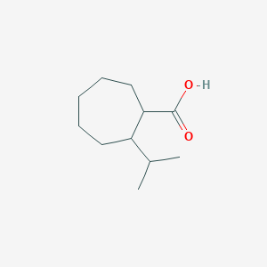 molecular formula C11H20O2 B8592721 2-Isopropylcycloheptanecarboxylic acid 
