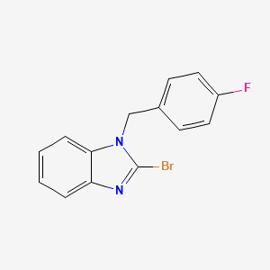 2-Bromo-1-[(4-fluorophenyl)methyl]-1H-benzimidazole