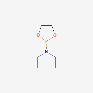 molecular formula C6H14NO2P B8592839 1,3,2-Dioxaphospholane, 2-ethylamino- CAS No. 3741-34-2