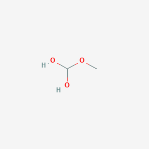 molecular formula C2H6O3 B8592846 Methanediol, methoxy- CAS No. 34405-39-5