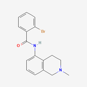 molecular formula C17H17BrN2O B8592884 Benzamide, 2-bromo-N-(1,2,3,4-tetrahydro-2-methylisoquinolin-5-YL)- CAS No. 37481-45-1