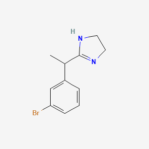 molecular formula C11H13BrN2 B8592898 Rac-2-[1-(3-bromo-phenyl)-ethyl]-4,5-dihydro-1h-imidazole 
