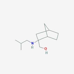 molecular formula C12H23NO B8592916 2-(Isobutylamino)-2-(hydroxymethyl)norbornane 