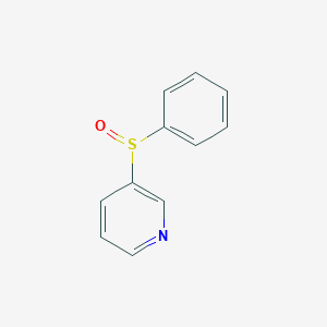 molecular formula C11H9NOS B8592967 3-(Phenyl-sulphinyl)-pyridine 