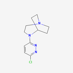 1,4-Diazabicyclo[3.2.2]nonane, 4-(6-chloro-3-pyridazinyl)-