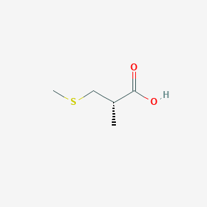 molecular formula C5H10O2S B8592976 (2S)-2-methyl-3-(methylsulfanyl)propanoic acid 