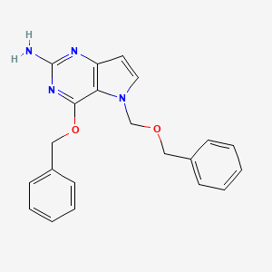 4-(Phenylmethoxy)-5-[(phenylmethoxy)methyl]-5h-pyrrolo[3,2-d]pyrimidin-2-amine