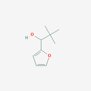 molecular formula C9H14O2 B8593013 2,2-Dimethyl-1-(2-furyl)-1-propanol 