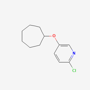 6-Chloro-3-cycloheptyloxy-pyridine