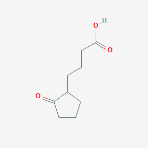 molecular formula C9H14O3 B8593052 Butanoic acid, 4-(2-oxocyclopentyl)- 