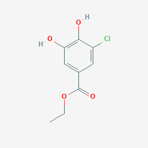 molecular formula C9H9ClO4 B8593070 Ethyl 3-chloro-4,5-dihydroxybenzoate 