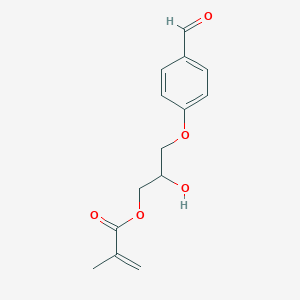 molecular formula C14H16O5 B8593072 3-(4-Formylphenoxy)-2-hydroxypropyl 2-methylprop-2-enoate CAS No. 101927-31-5