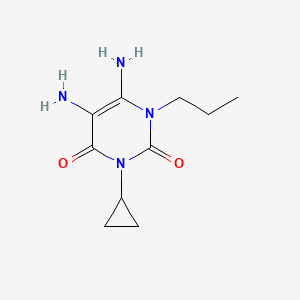 molecular formula C10H16N4O2 B8593079 5,6-Diamino-3-cyclopropyl-1-propyl-1H-pyrimidine-2,4-dione 