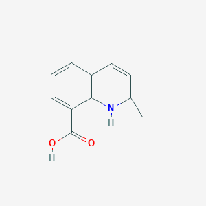 molecular formula C12H13NO2 B8593086 2,2-Dimethyl-1,2-dihydroquinoline-8-carboxylic acid 
