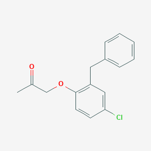 molecular formula C16H15ClO2 B8593102 1-(2-Benzyl-4-chlorophenoxy)propan-2-one 