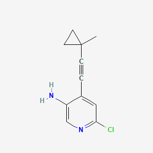 6-Chloro-4-((1-methylcyclopropyl)ethynyl)pyridin-3-amine