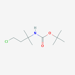 molecular formula C10H20ClNO2 B8593251 Tert-butyl(3-chloro-1,1-dimethyl-propyl)-carbamate 
