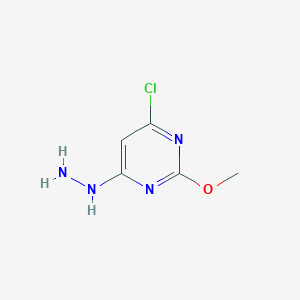 molecular formula C5H7ClN4O B8593257 (6-Chloro-2-methoxy-pyrimidin-4-yl)hydrazine 
