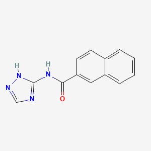 molecular formula C13H10N4O B8593274 N-(4H-1,2,4-triazol-3-yl)naphthalene-2-carboxamide 