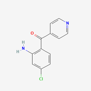 molecular formula C12H9ClN2O B8593284 (2-Amino-4-chloro-phenyl)-pyridin-4-yl-methanone 