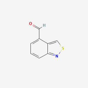 molecular formula C8H5NOS B8593297 2,1-Benzisothiazole-4-carbaldehyde 