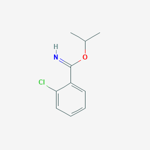 molecular formula C10H12ClNO B8593306 Propan-2-yl 2-chlorobenzene-1-carboximidate CAS No. 84377-03-7