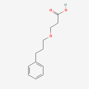 molecular formula C12H16O3 B8593376 3-(3-Phenylpropoxy)propanoic acid 