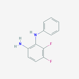 molecular formula C12H10F2N2 B8593381 3,4-Difluoro-N2-phenylbenzene-1,2-diamine 