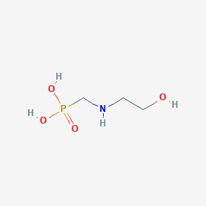 molecular formula C3H10NO4P B8593401 N-(2-hydroxyethyl)aminomethylphosphonic acid CAS No. 50655-38-4