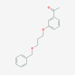 1-(3-(3-(Benzyloxy)propoxy)phenyl)ethan-1-one