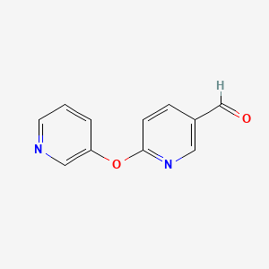 molecular formula C11H8N2O2 B8593418 6-(Pyridin-3-yloxy)-pyridine-3-carbaldehyde 