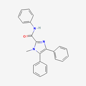 molecular formula C23H19N3O B8593433 1H-Imidazole-2-carboxamide, 1-methyl-N,4,5-triphenyl- CAS No. 102594-58-1