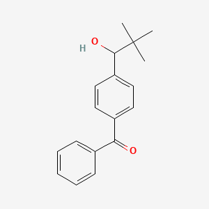 molecular formula C18H20O2 B8593441 [4-(1-Hydroxy-2,2-dimethylpropyl)phenyl](phenyl)methanone CAS No. 59793-77-0