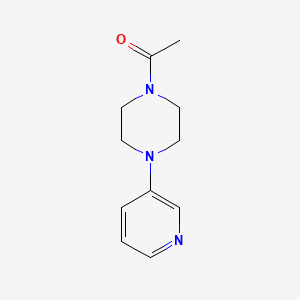 molecular formula C11H15N3O B8593482 1-Acetyl-4-pyridin-3-ylpiperazine 
