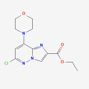 Ethyl 6-chloro-8-morpholinoimidazo[1,2-b]pyridazine-2-carboxylate