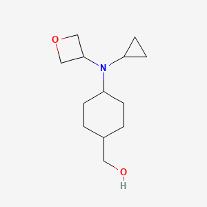 molecular formula C13H23NO2 B8593535 (4-(Cyclopropyl(oxetan-3-yl)amino)cyclohexyl)methanol 