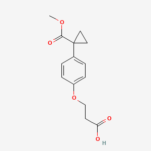 3-(4-(1-(Methoxycarbonyl)cyclopropyl)phenoxy)propanoic acid