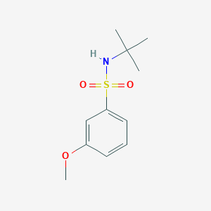 molecular formula C11H17NO3S B8593616 N-tert. butyl-3-methoxy-benzenesulfonamide 