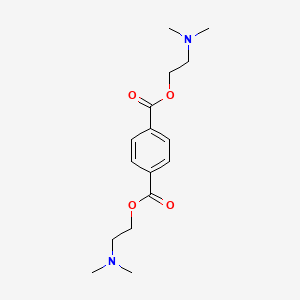 molecular formula C16H24N2O4 B8593657 1,4-Benzenedicarboxylic acid, bis[2-(dimethylamino)ethyl] ester CAS No. 65169-67-7