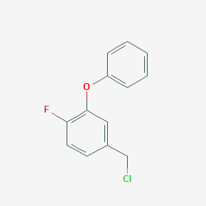 B8593690 4-(Chloromethyl)-1-fluoro-2-phenoxybenzene CAS No. 75210-42-3