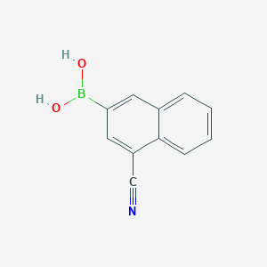 molecular formula C11H8BNO2 B8593713 4-Cyano-2-naphthaleneboronic acid 