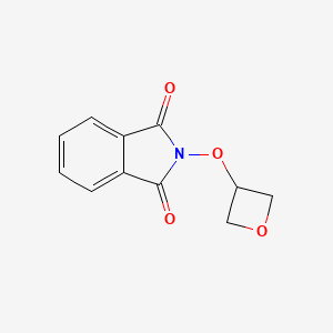 molecular formula C11H9NO4 B8593734 2-(Oxetan-3-yloxy)isoindoline-1,3-dione 