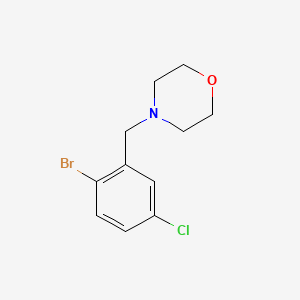 molecular formula C11H13BrClNO B8593735 4-(2-Bromo-5-chloro-benzyl)-morpholine 