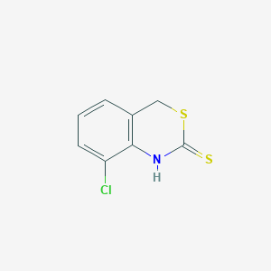molecular formula C8H6ClNS2 B8593746 8-chloro-1,4-dihydro-2H-3,1-benzothiazin-2-thione CAS No. 62373-15-3