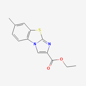 molecular formula C13H12N2O2S B8593762 Ethyl 7-methylimidazo[2,1-b][1,3]benzothiazole-2-carboxylate 